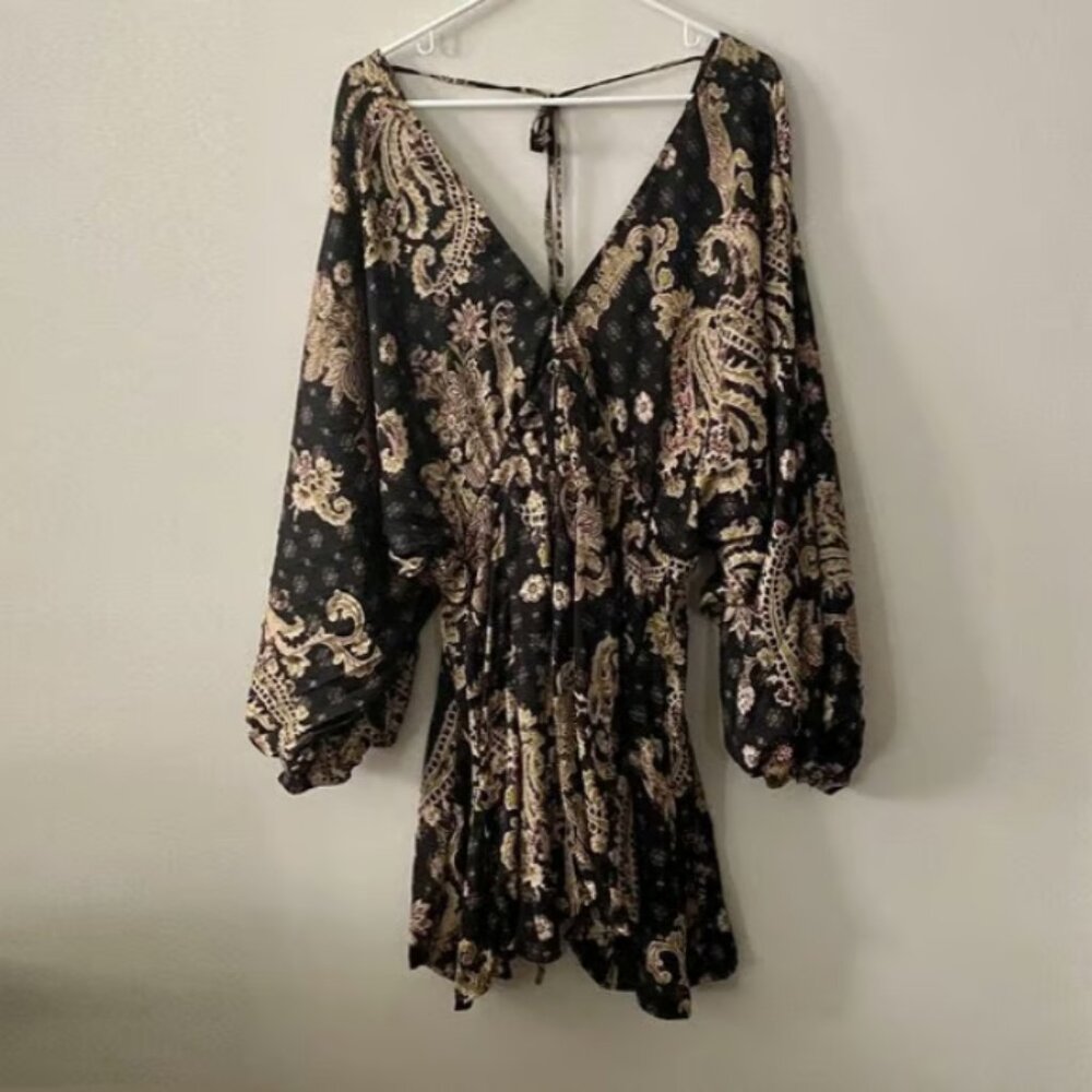 Free People Arzel Printed Mini Dress NWOT - Picture 7 of 11